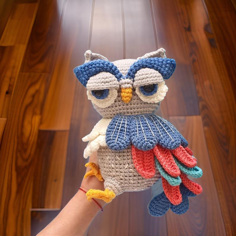 Crochet pattern Christina the Owl | Amigurumi Crochet | PDF pattern| written and step by step photos SVG20 CRO1910