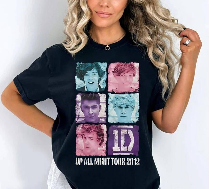 One Direction T-Shirt, 1D Band Fan Gift, Music Tour Tee, Liam Payne Vintage Graphic Shirt 6 MSN