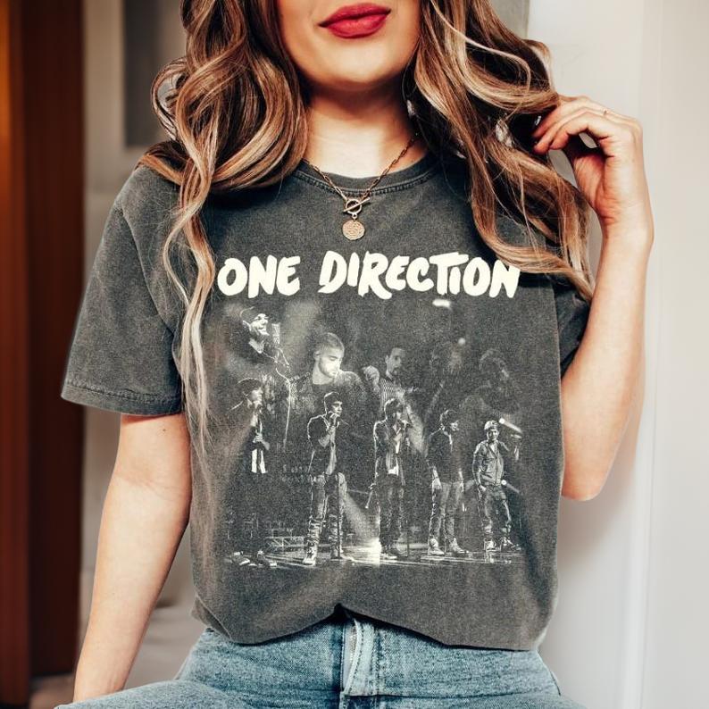 One Direction T-Shirt, 1D Band Fan Gift, Music Tour Tee, Liam Payne Vintage Graphic Shirt 3 MSN