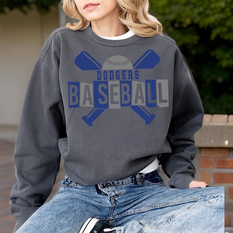 Los Angeles Dodgers Vintage Sweatshirt, Perfect for Game Day! Cozy, Dodgers shirt, Essential Fan Gear! Chic Los Angeles Dodgers Hoodie 1 SP24