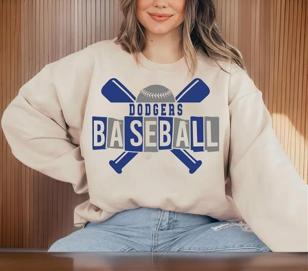Los Angeles Dodgers Vintage Sweatshirt, Perfect for Game Day! Cozy, Dodgers shirt, Essential Fan Gear! Chic Los Angeles Dodgers Hoodie 1 SP24