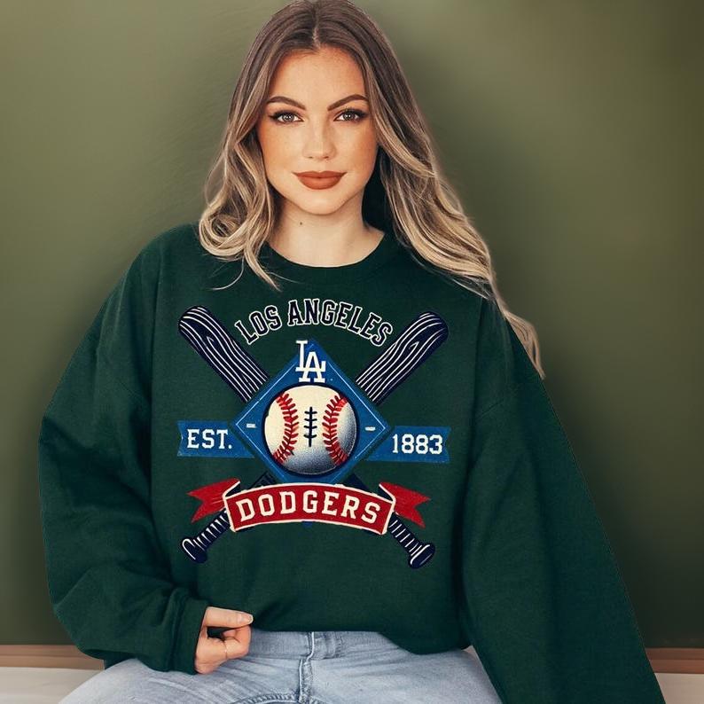 Los Angeles Dodgers Sweatshirt, Perfect for Game Day! Cozy, Dodgers shirt, Essential Fan Gear! Chic Los Angeles Dodgers Hoodie SP24