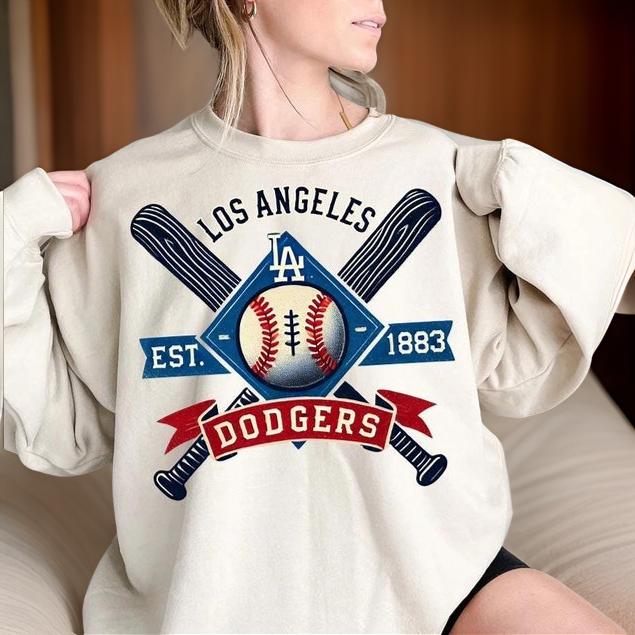 Los Angeles Dodgers Sweatshirt, Perfect for Game Day! Cozy, Dodgers shirt, Essential Fan Gear! Chic Los Angeles Dodgers Hoodie SP24