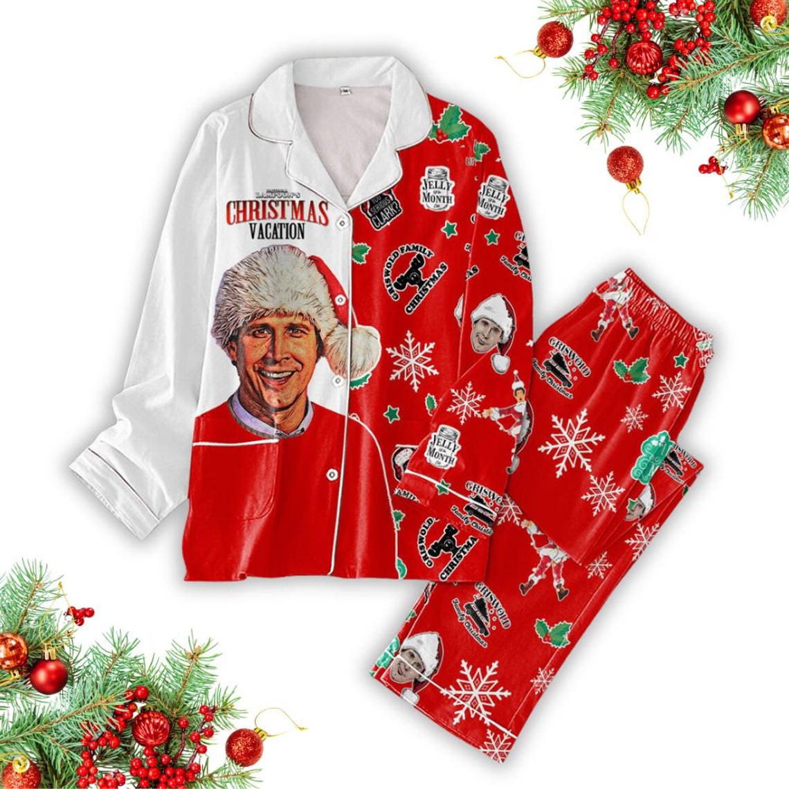 Griswold Family National Lampoon's Christmas Vacation Pajamas Set, Griswold Tree Farm Shirt, Holiday Long Sleeve Pajamas, Xmas Gift