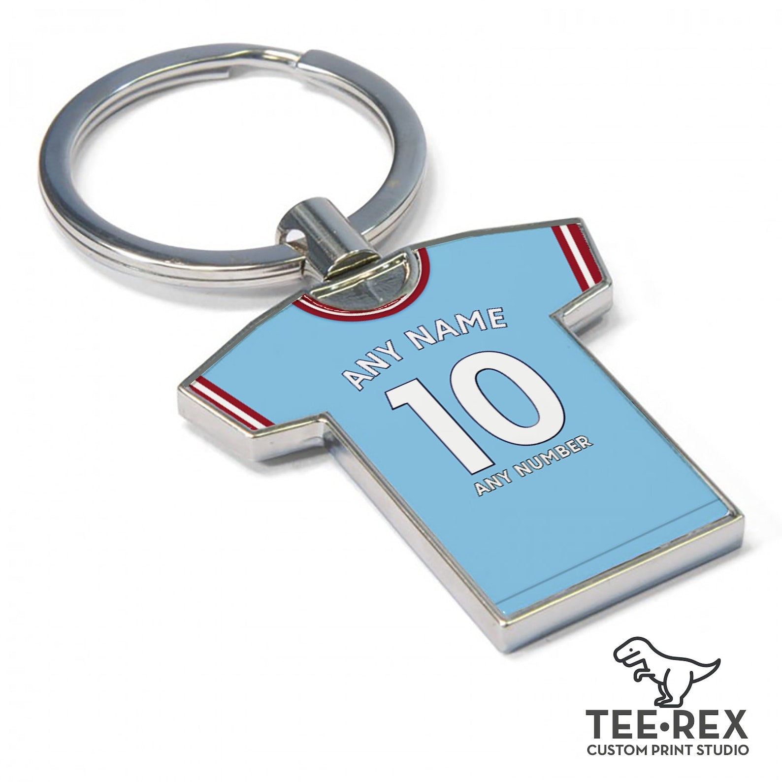 Jersey Keychain Initials Personalized | Keyring | Name Tag PRINTLIGHT