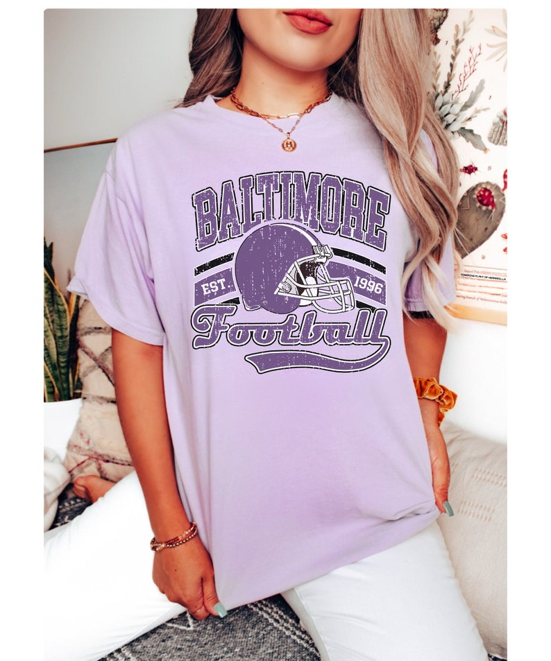 Baltimore Football, Vintage Shirt, Bright Colors Retro Style, Trendy, Unisex Football, Game Day, Trending Sports Fan Gift , TQ1