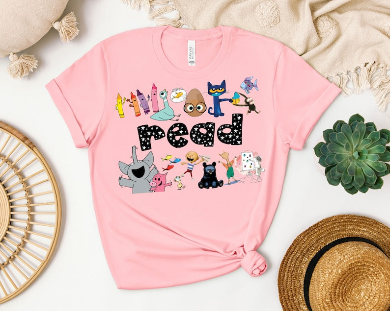 Read Children's Books Teacher T-Shirt, Teacher Life Shirt, Teacher Shirt, Kindergarten Shirt Gift For Teacher 
 SC0808 20
