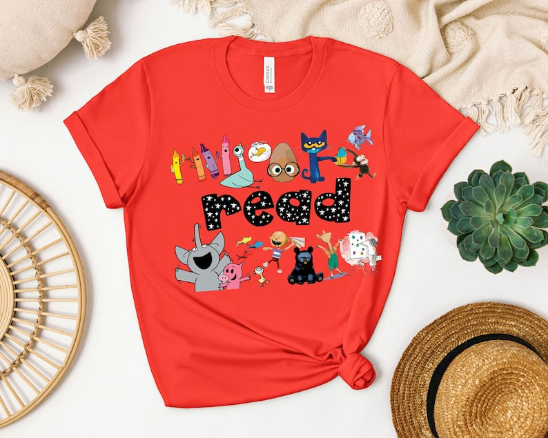 Read Children's Books Teacher T-Shirt, Teacher Life Shirt, Teacher Shirt, Kindergarten Shirt Gift For Teacher 
 SC0808 20