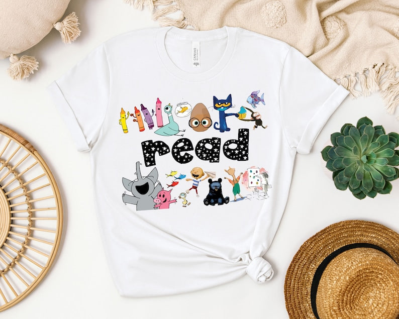 Read Children's Books Teacher T-Shirt, Teacher Life Shirt, Teacher Shirt, Kindergarten Shirt Gift For Teacher 
 SC0808 20
