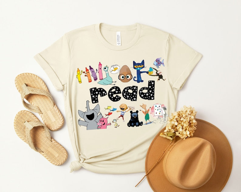 Read Children's Books Teacher T-Shirt, Teacher Life Shirt, Teacher Shirt, Kindergarten Shirt Gift For Teacher 
 SC0808 20