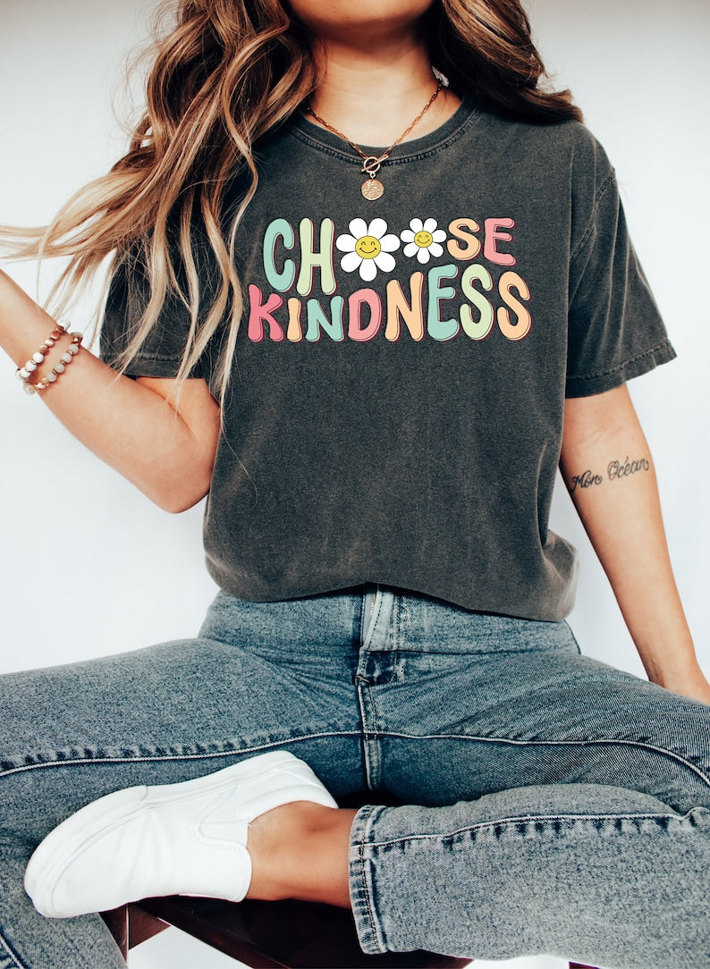 Cute Teacher Shirt, Choose Kindness Shirt, Be Kind Teacher Shirt, Back to School Shirt, Elementary School Teacher Shirt TD1308 03