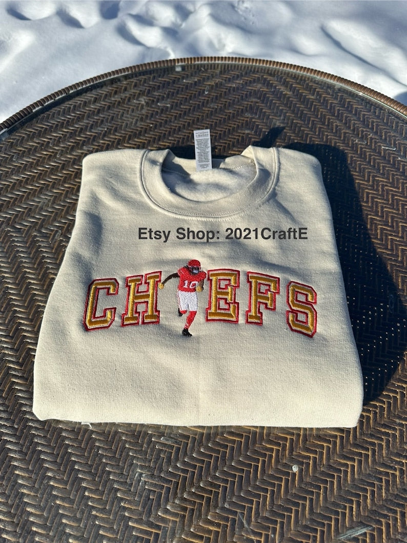 Chiefs Pacheco Embroidered Crewneck Sweatshirt EMHA1009T