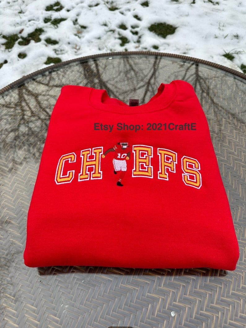 Chiefs Pacheco Embroidered Crewneck Sweatshirt EMHA1009T