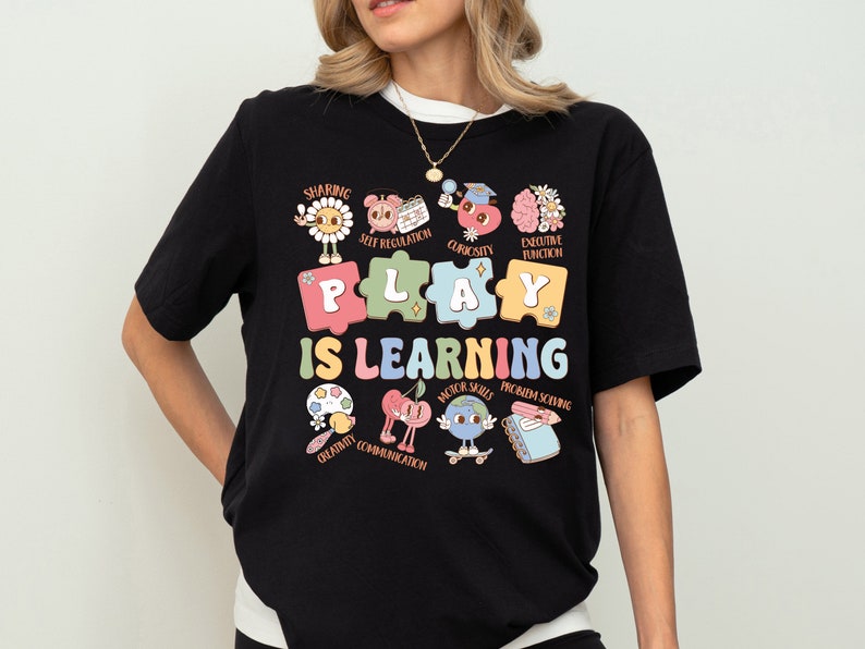 Sped Teacher Shirt, Play Is Learning Teacher Shirt, Groovy Teacher Shirt, Back To School Shirt, Teacher Team Shirt, Kindergarten Teacher TD1308 12