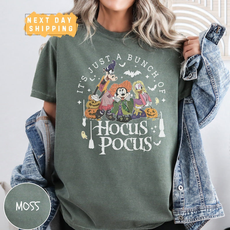Disney Halloween Hocus Pocus Shirt, Mickey and Friends Halloween Shirt, Spooky Season Shirt,Pumpkin Shirt, Disney Spooky Tee 
