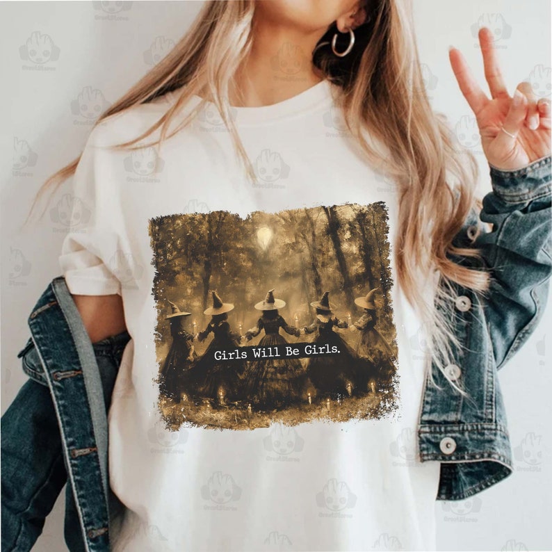 Girls Will Be Girls Witch Png, Funny Witch Png, Halloween Women Png, Witchy Vibes Png, Halloween Girls Png, Witches Halloween, Digital File 
 HW1408 16