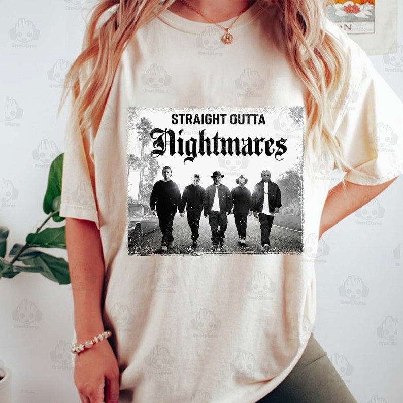 Halloween Horror Movie Png, Straight Outta Nightmares Png, Series Killer Halloween Png, Halloween Scary Movie Png, Horror Character Png HW1408 03