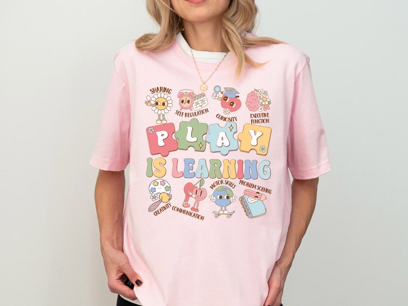 Sped Teacher Shirt, Play Is Learning Teacher Shirt, Groovy Teacher Shirt, Back To School Shirt, Teacher Team Shirt, Kindergarten Teacher TD1308 12