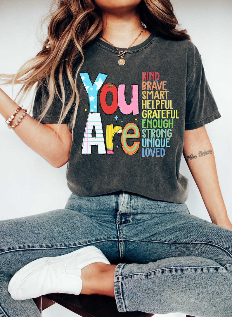 You are kind Shirt,Back to school Shirt,Back to school Tee,Teacher Shirt,Teacher appreciation Tee,Retro Teacher Shirt,kindergarteen teacher TD1308 02