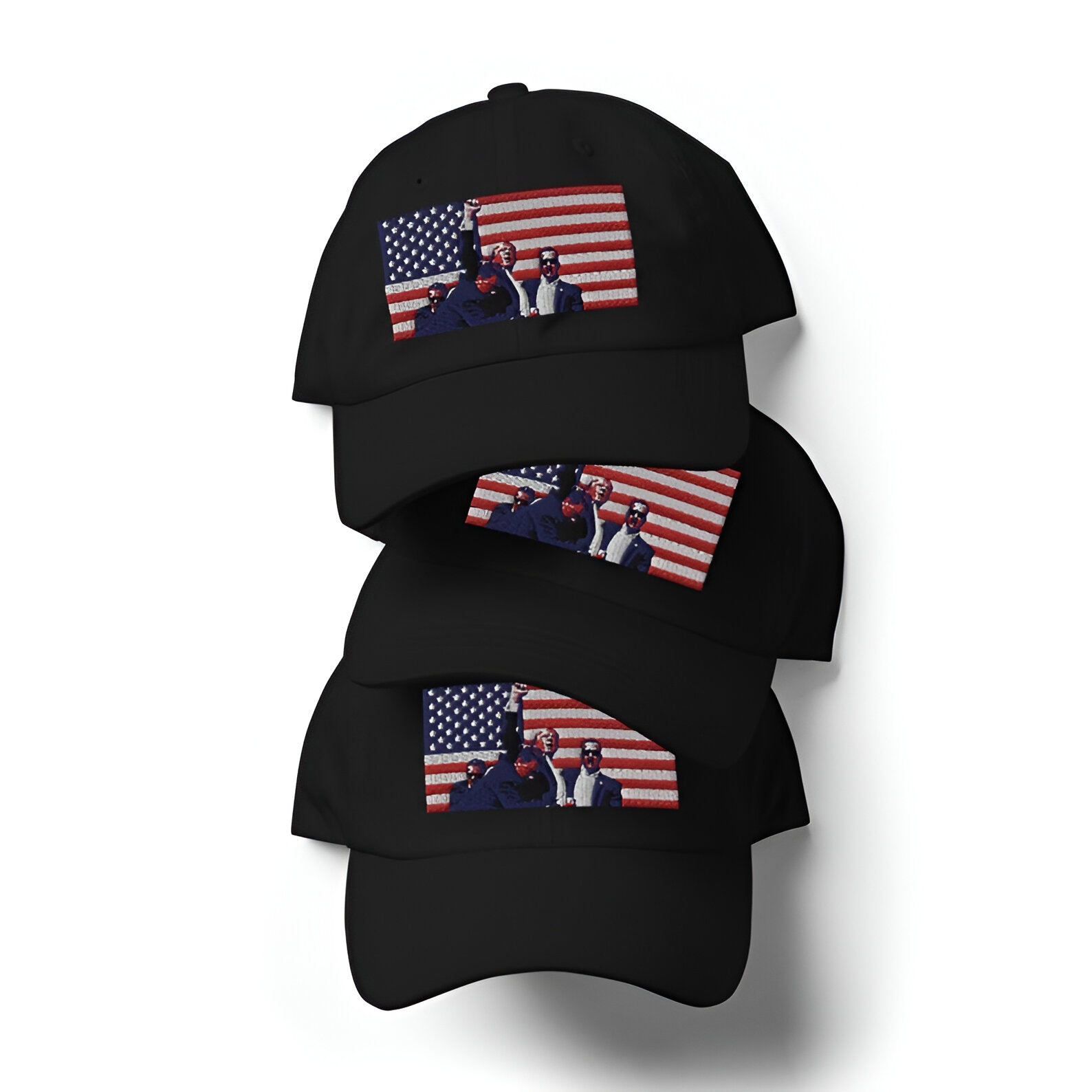 TRUMP HATS 2024, Trump Assassination hat, Trump Shot, MAGA, Republican, President Trump, American Flag hat Tu2