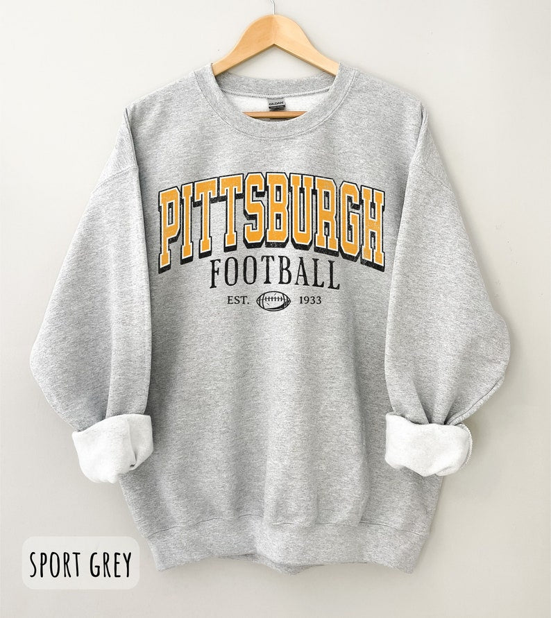 Vintage Pittsburgh Football Sweatshirt , TQ1