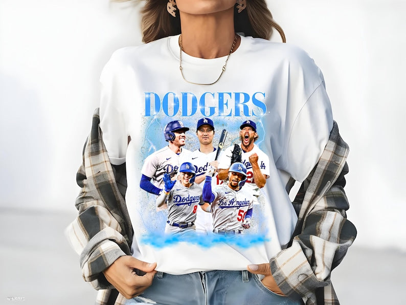 LA Baseball Inspired Unisex Dodgers Inspired T-Shirt, Baseball Los Angeles Dodgers Team