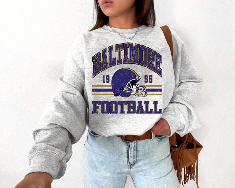 Vintage Baltimore Football Sweatshirt, Baltimore Football Shirt Game Day Shirt Sundays are for Baltimore Football Retro Shirt,Game Day Shirt , TQ1