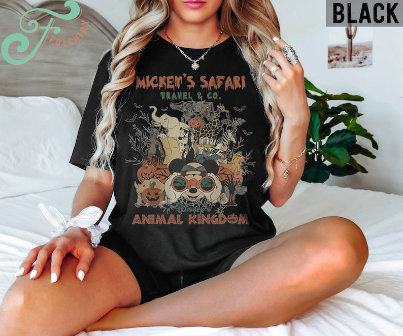 Mickey & friends Animal Kingdom shirt, Disney Animal Kingdom Halloween shirt, Halloween Disney Safari shirt, Let's Get Wild Halloween Party 
