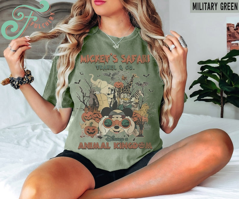 Mickey & friends Animal Kingdom shirt, Disney Animal Kingdom Halloween shirt, Halloween Disney Safari shirt, Let's Get Wild Halloween Party 
