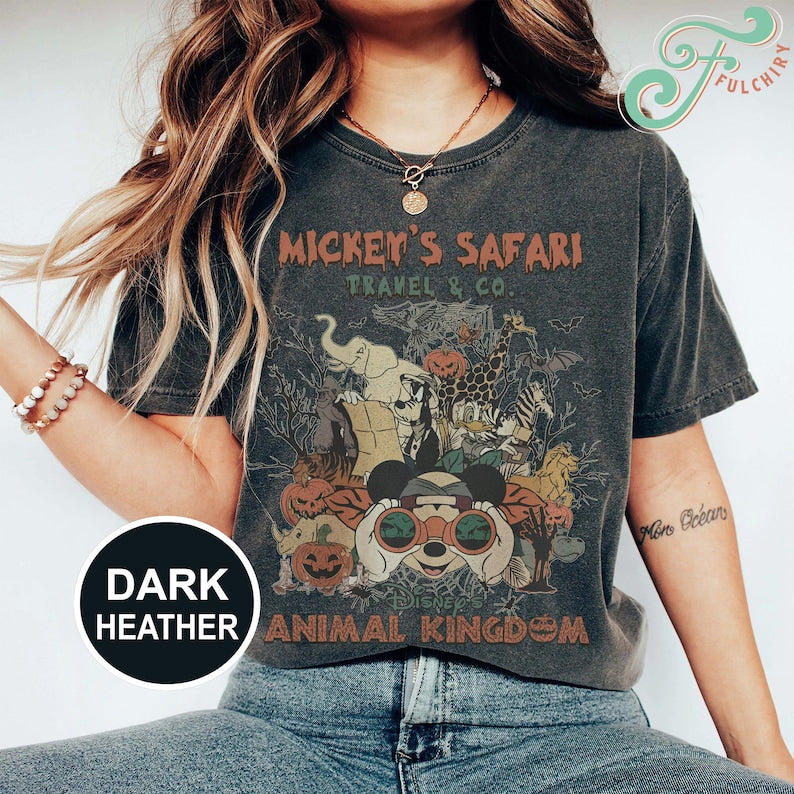 Mickey & friends Animal Kingdom shirt, Disney Animal Kingdom Halloween shirt, Halloween Disney Safari shirt, Let's Get Wild Halloween Party 
