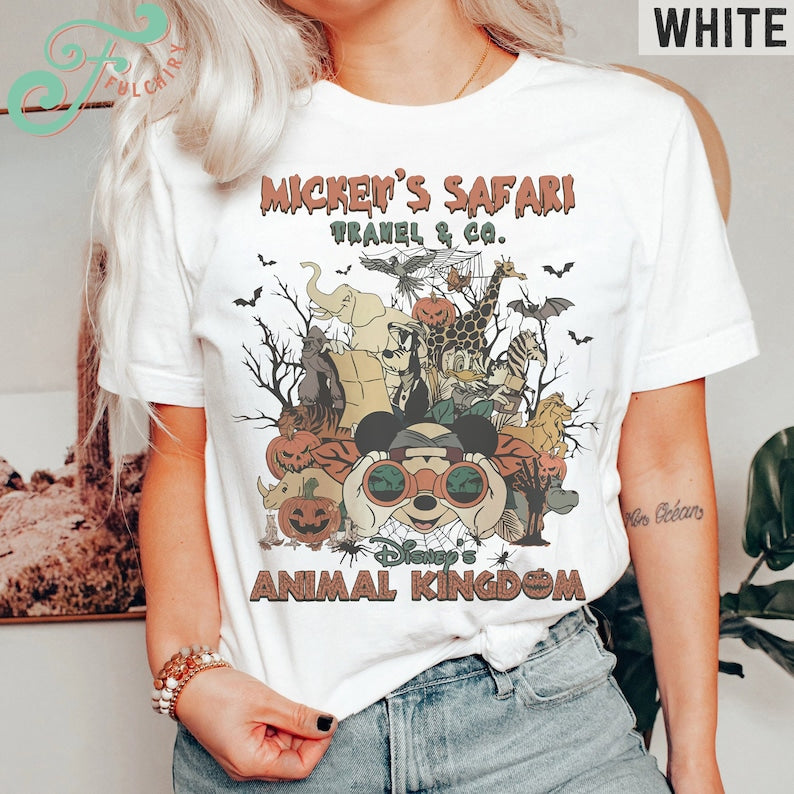 Mickey & friends Animal Kingdom shirt, Disney Animal Kingdom Halloween shirt, Halloween Disney Safari shirt, Let's Get Wild Halloween Party 
