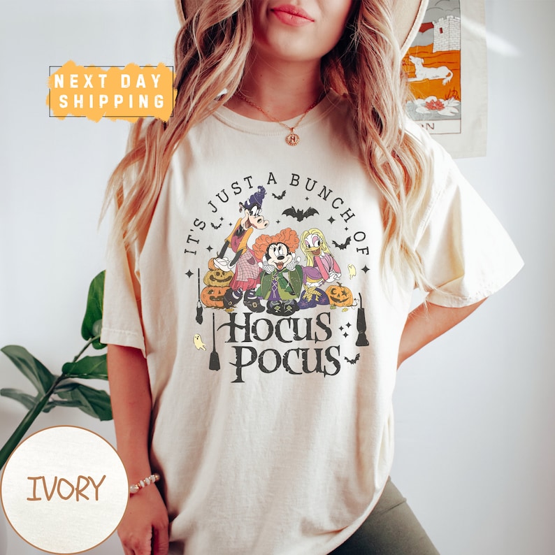 Disney Halloween Hocus Pocus Shirt, Mickey and Friends Halloween Shirt, Spooky Season Shirt,Pumpkin Shirt, Disney Spooky Tee 
