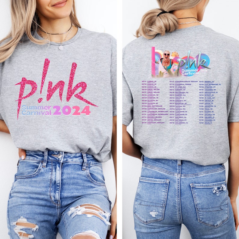 Summer Carnival 2024 T-shirt, Pink Fan Lovers Shirt, Pink Tour T-shirt, Concert T-shirt, Pink Singer Tour T-shirt, Music Festival Shirt