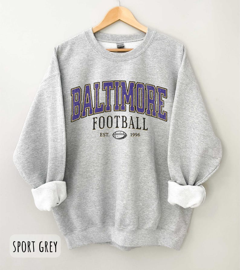 Vintage Baltimore Football Sweatshirt , TQ1