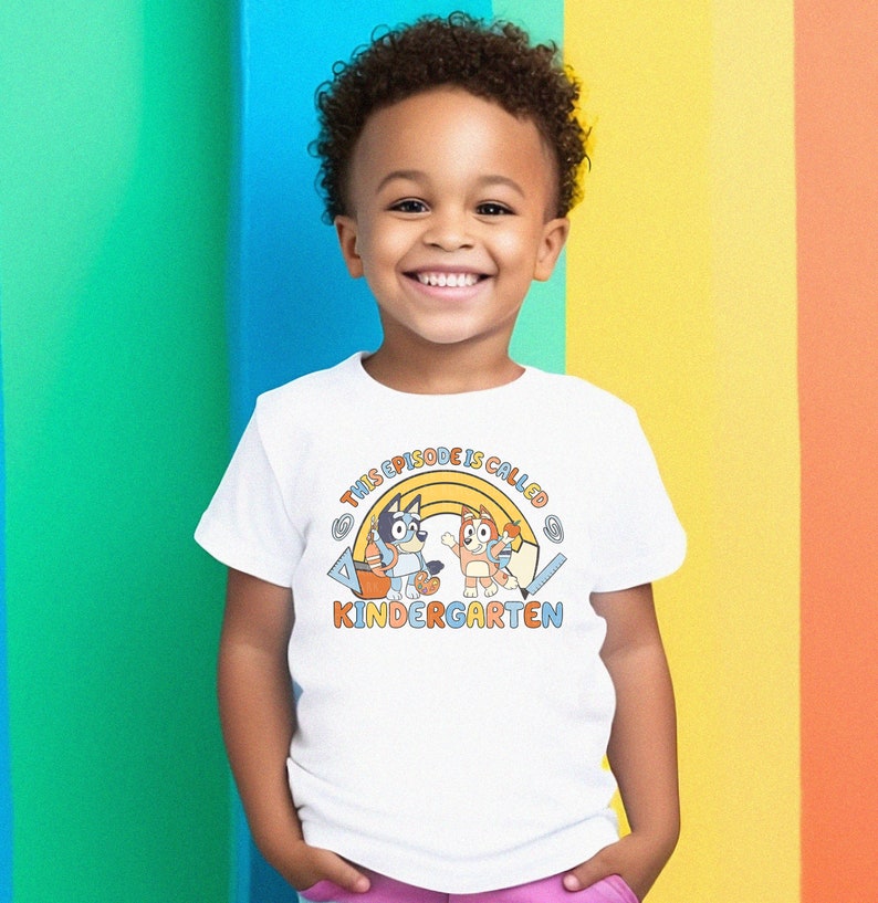 Kindergarten Shirt Blue Back To School T-Shirt This Episode Is Called Kindergarten Tee Toddler Shirt Kids First Day Of School Tee Boys Shirt TD0908 01