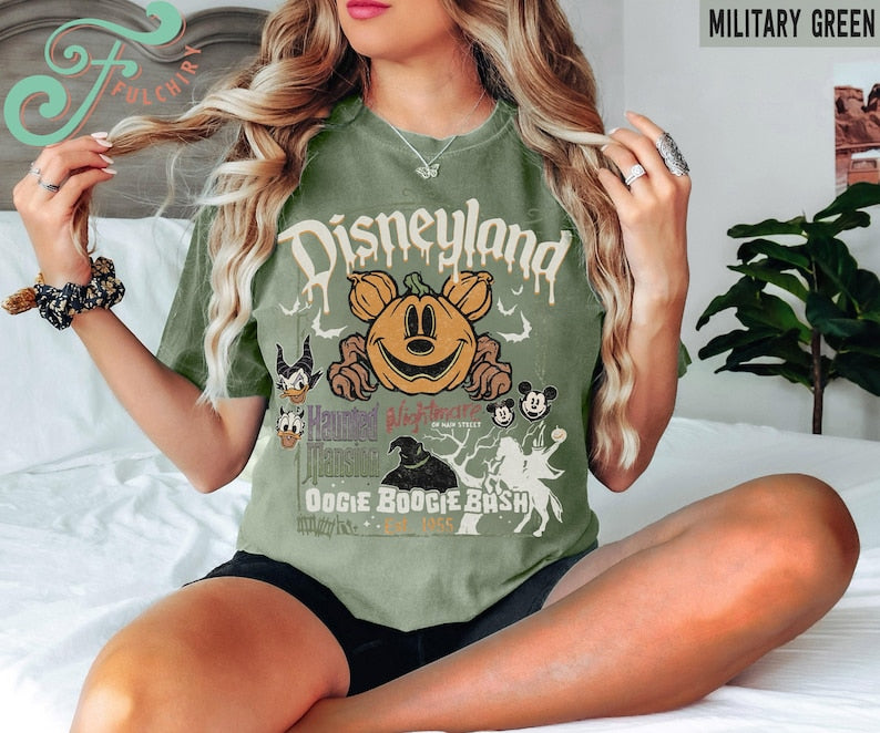 Retro Disneyland Est.1955 Halloween Shirt, Oogie Boogie Bash Shirt, Nightmare on Main Street Shirt, Disney Halloween Shirt, Halloween Party TD1508 12