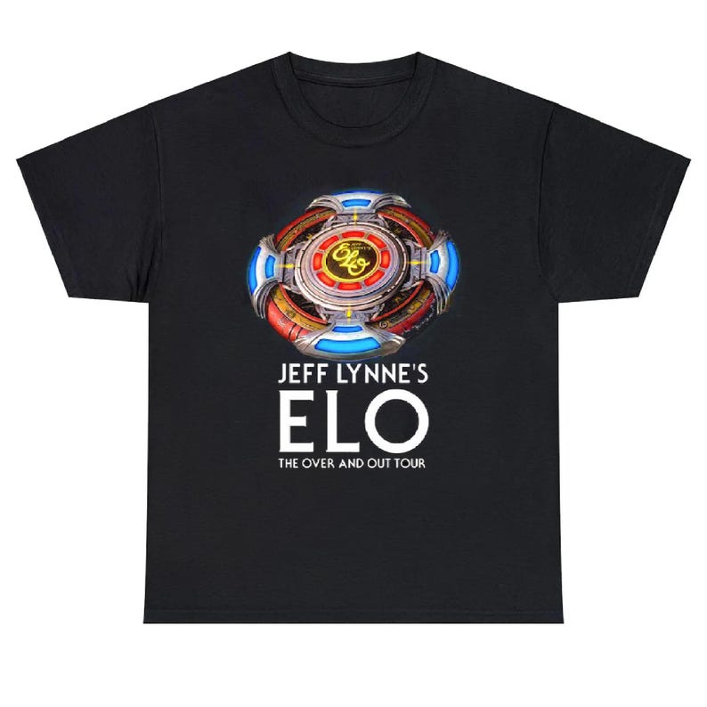 Jeff Lynne's ELO The Over and Out Tour Concert 2024 Shirt || Jeff Lynne's ELO Band Concert Shirt || ELO The Over and Out Tour Shirt