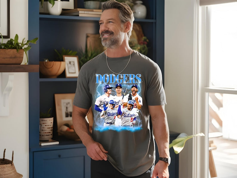 LA Baseball Inspired Unisex Dodgers Inspired T-Shirt, Baseball Los Angeles Dodgers Team
