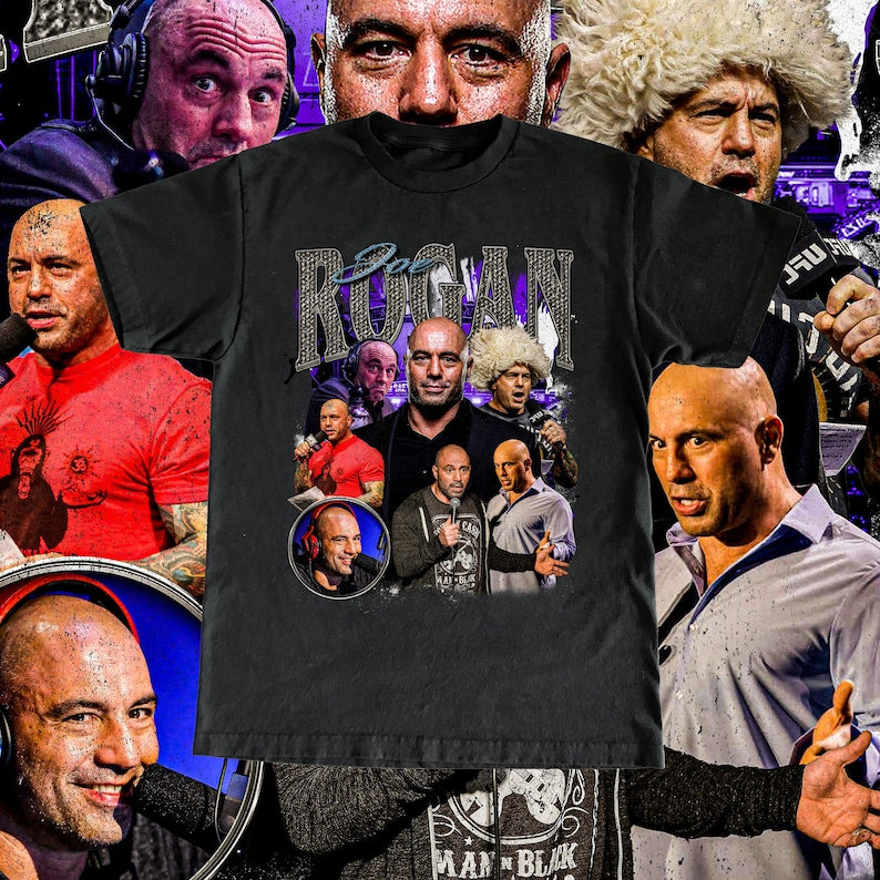 Vintage Joe Rogan T Shirt High Quality Print - Podcaster UFC Fan Custom Vintage Design