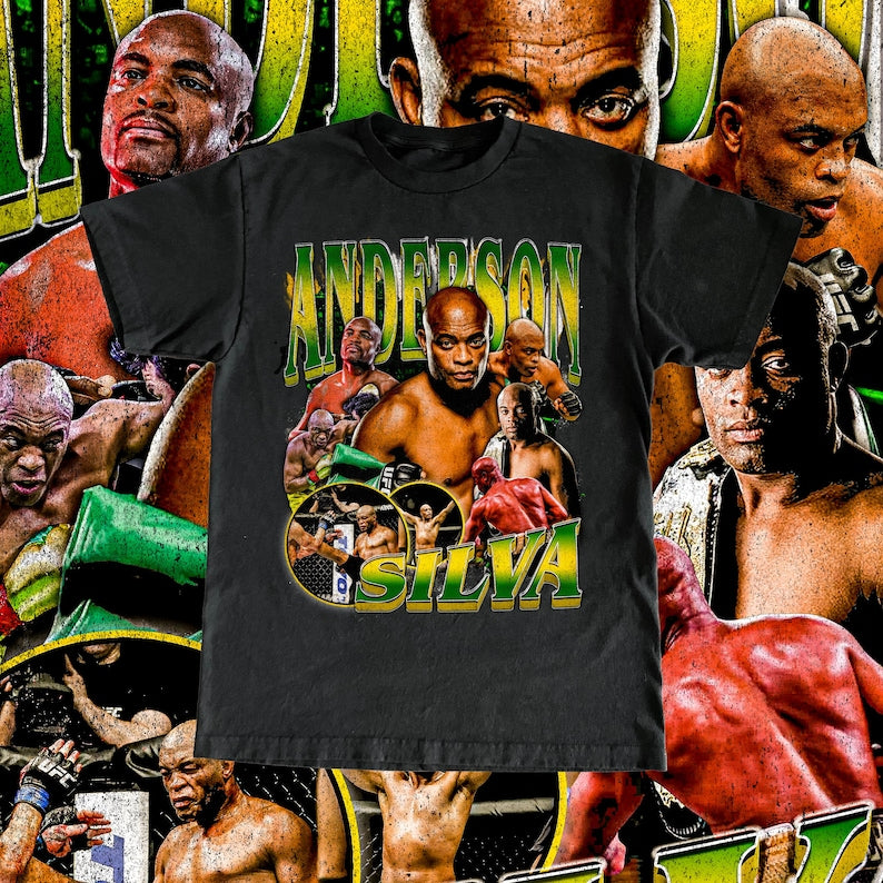 Anderson Silva High Quality T Shirt - UFC Fan The Spider Custom Vintage Design