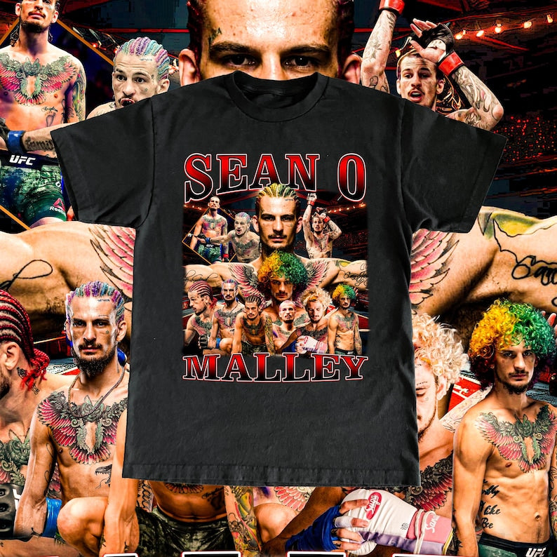 Sean O'Malley High Quality T Shirt UFC Fan Suga Show Champion Custom Vintage Design