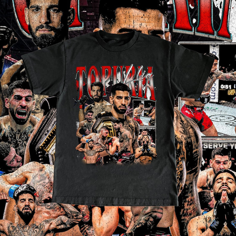 Ilia Topuria High Quality T Shirt - UFC Fan El Matador Custom Vintage Design, Gift, Retro