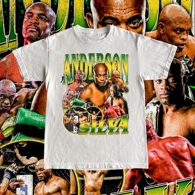 Anderson Silva High Quality T Shirt - UFC Fan The Spider Custom Vintage Design