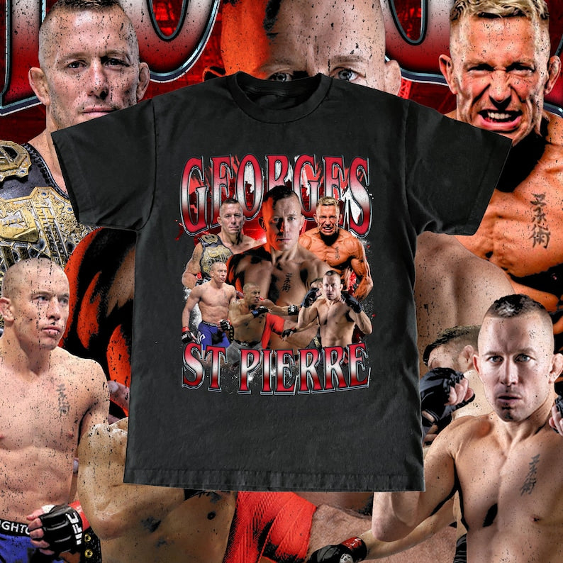 Georges St-Pierre High Quality T shirt - UFC Fan GSP Custom Vintage Design
