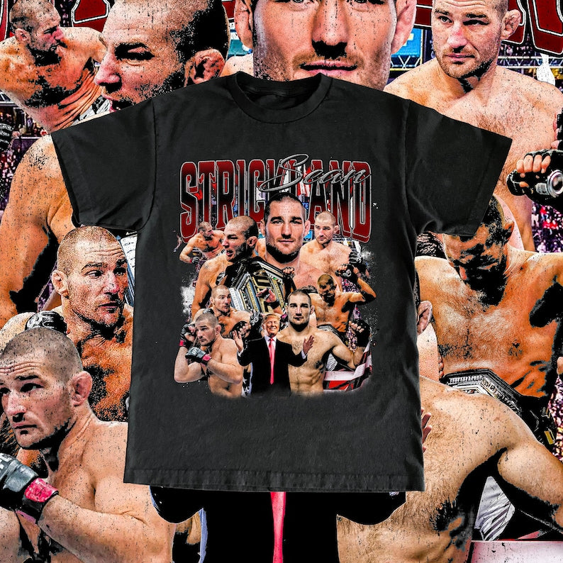 Sean Strickland High Quality T Shirt UFC Fan Custom Vintage Design
