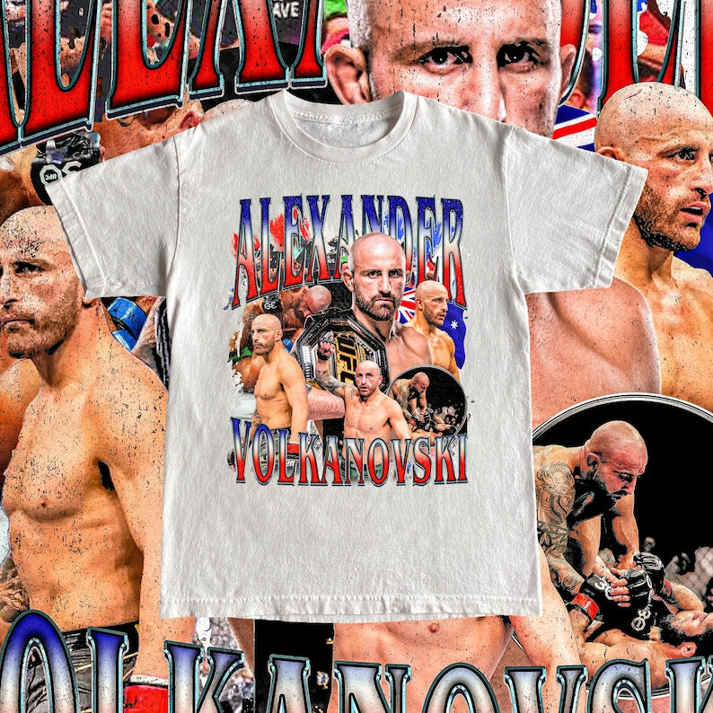 Vintage Alexander Volkanovski Shirt - High Quality T Shirt Custom Vintage Design, Unisex Tee, Volk UFC Fan