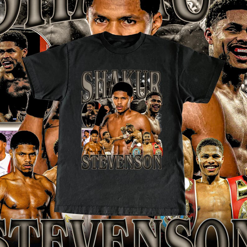 Vintage Shakur Stevenson Tee - Fighter, Boxer Custom Vintage Design High Quality T Shirt