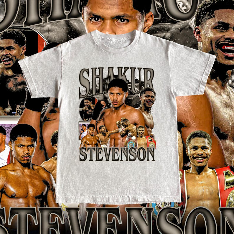 Vintage Shakur Stevenson Tee - Fighter, Boxer Custom Vintage Design High Quality T Shirt