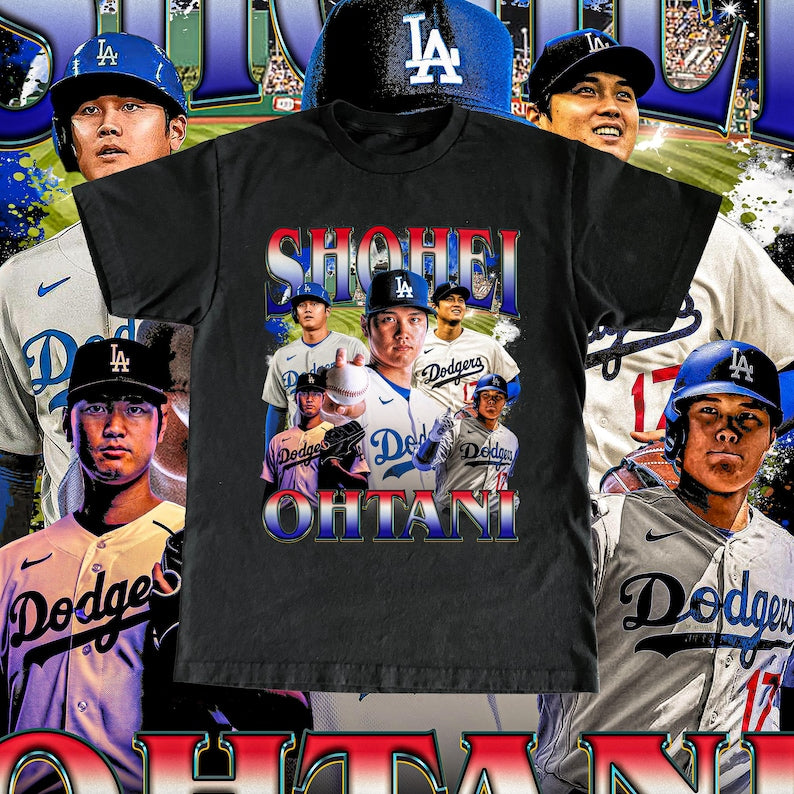 Vintage Shohei Ohtani Shirt - MLB Fan, Custom Vintage Design, Unisex High Quality Tee, Retro, Baseball Los Angeles Dodgers Team