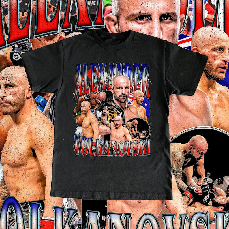 Vintage Alexander Volkanovski Shirt - High Quality T Shirt Custom Vintage Design, Unisex Tee, Volk UFC Fan